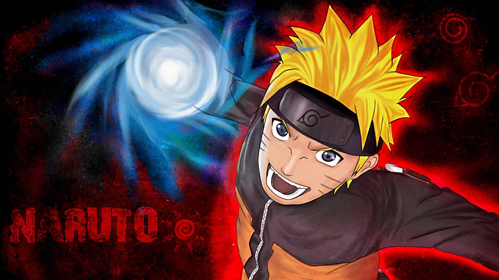 Red And Black Naruto Rasengan Wallpaper