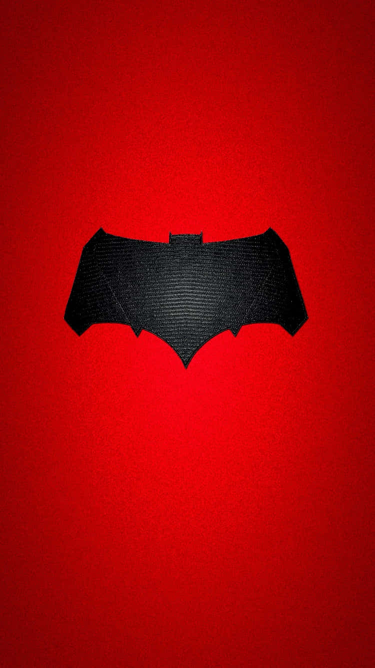 Red Batman Logo 750 X 1334 Wallpaper