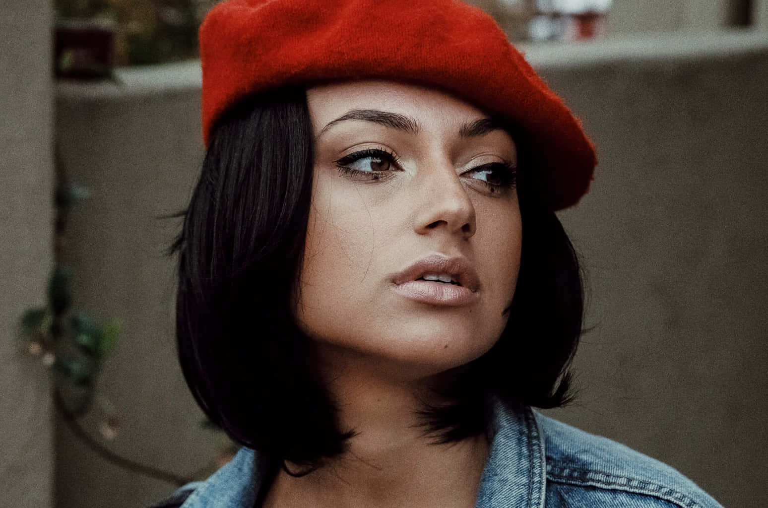 Red Beret Portrait Inanna Sarkis Wallpaper