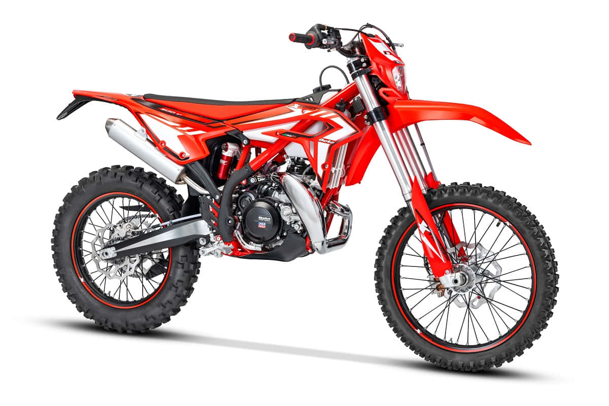 Red Beta Dirt Bike Studio Shot Wallpaper