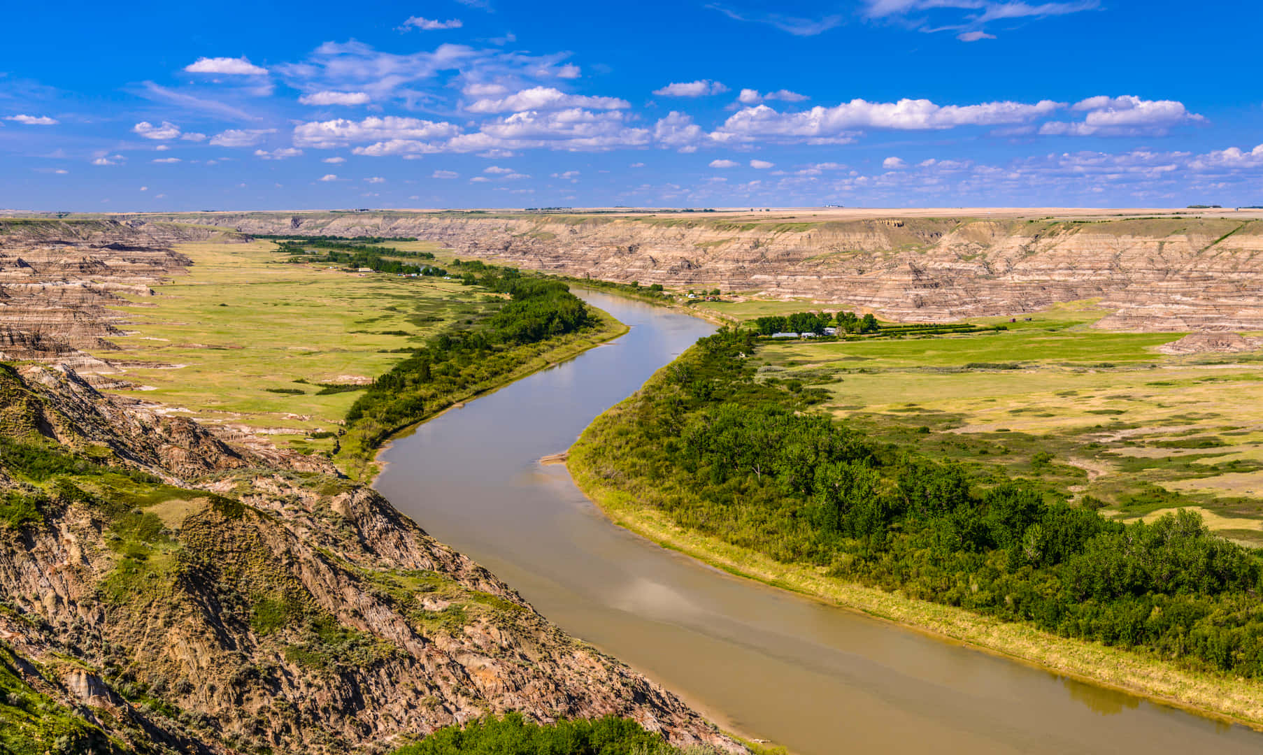 Red Deer River Alberta Canada Wallpaper