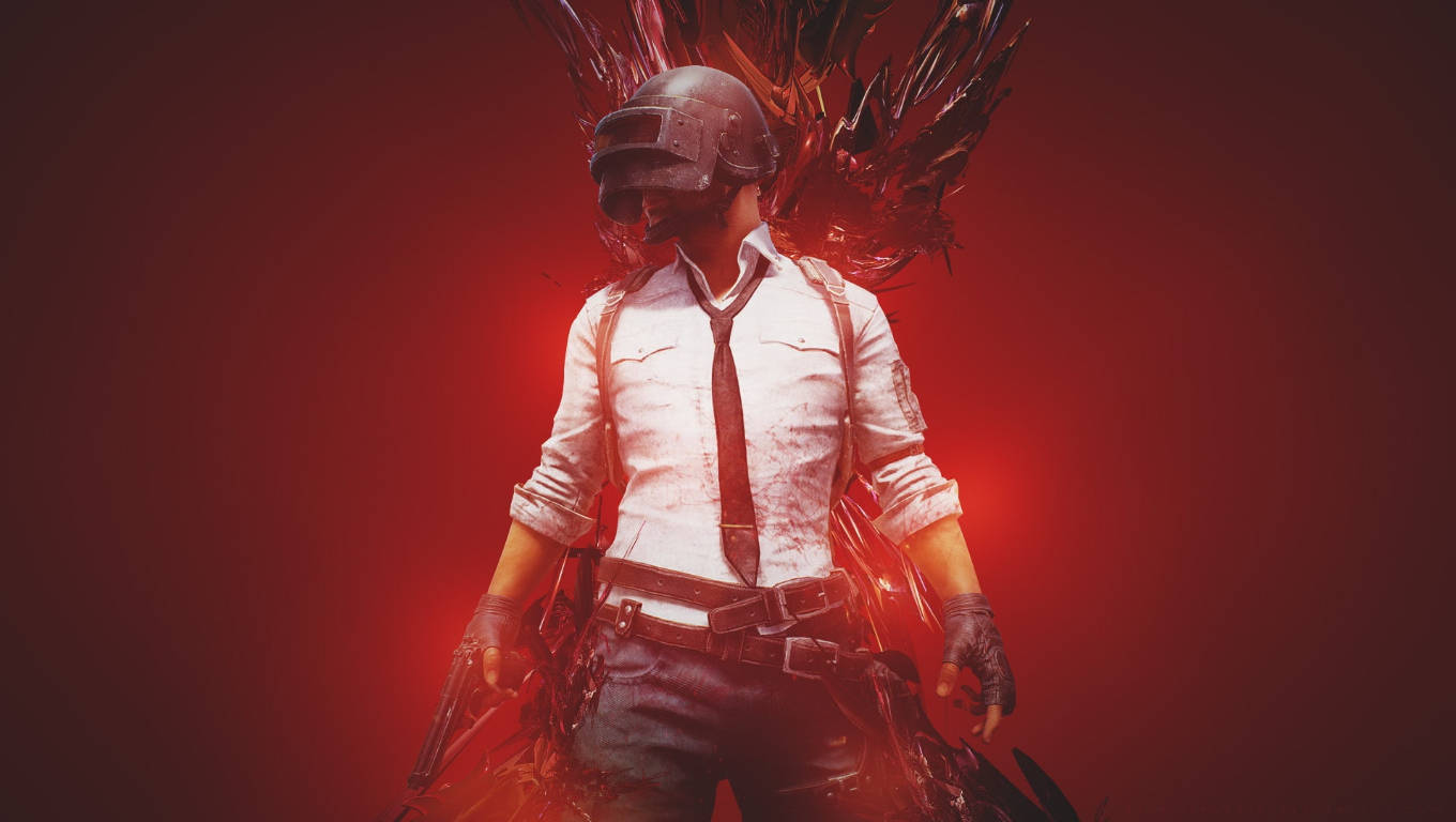 Red Edit Player's Unknown Battleground Hd Wallpaper