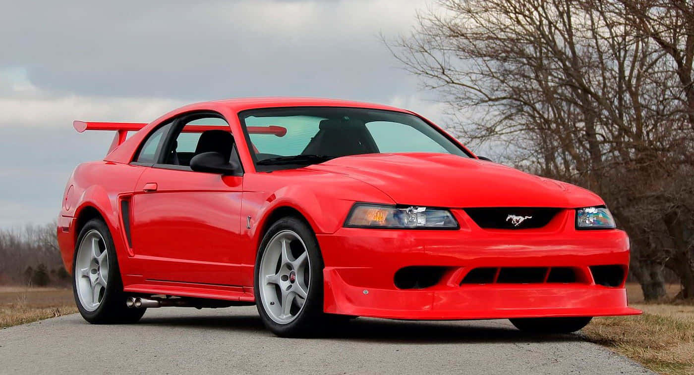 Red Ford Mustang S V T Cobra Wallpaper