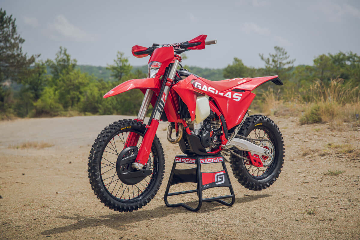 Red Gas Gas Dirt Bike Outdoors Wallpaper