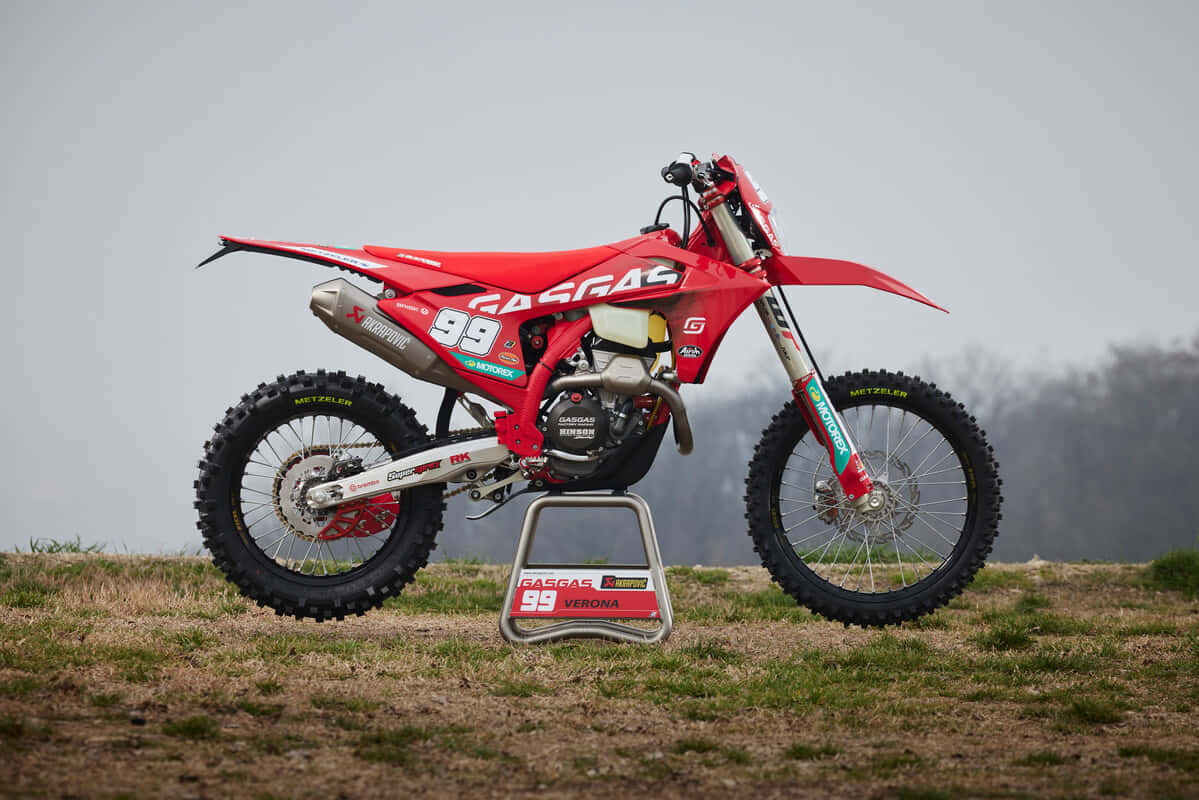 Red Gas Gas Motocross Bike Wallpaper