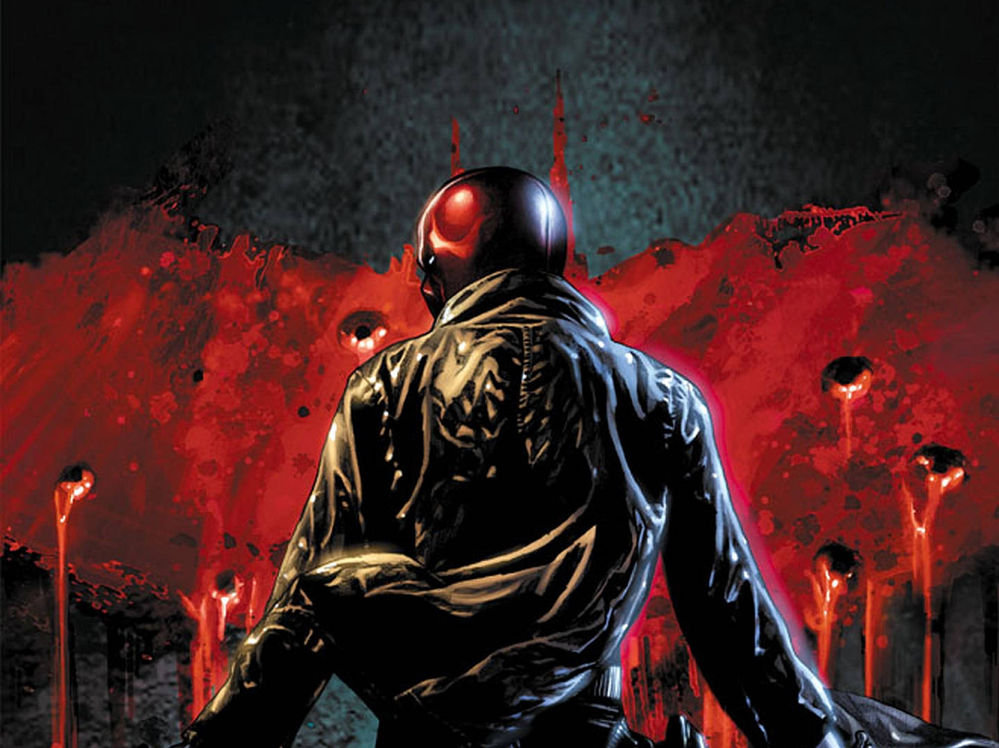 Red Hood Looking Back Wallpaper