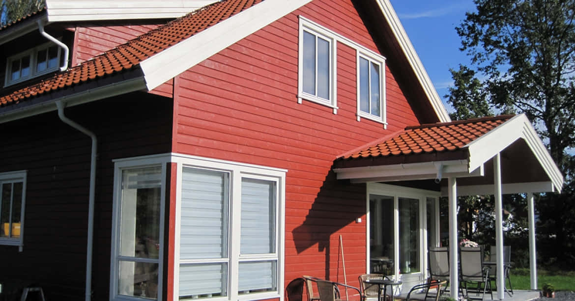 Red House Sandefjord Norway Wallpaper