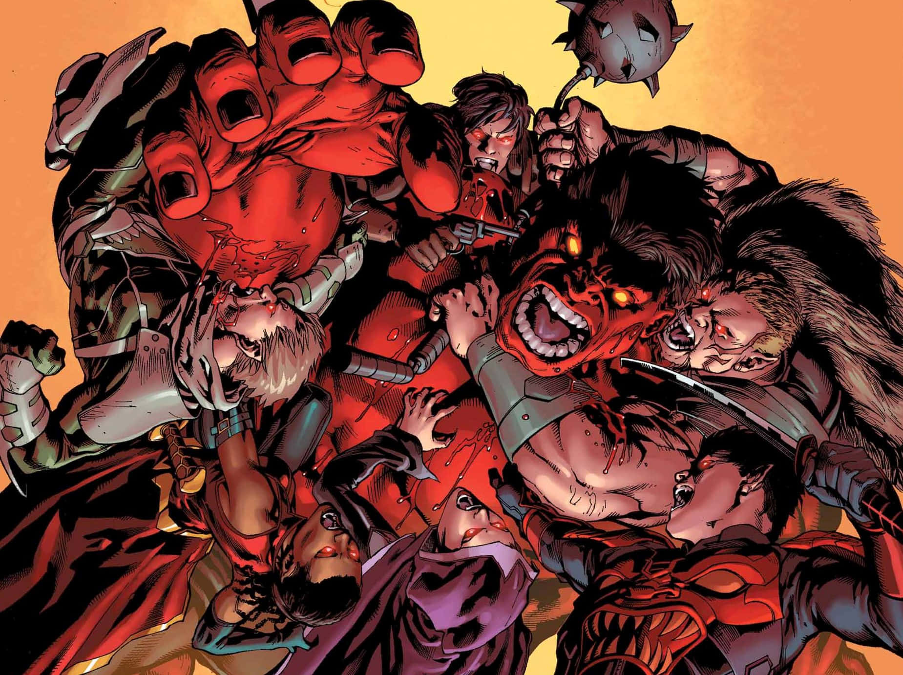 Red Hulk Rampage Wallpaper