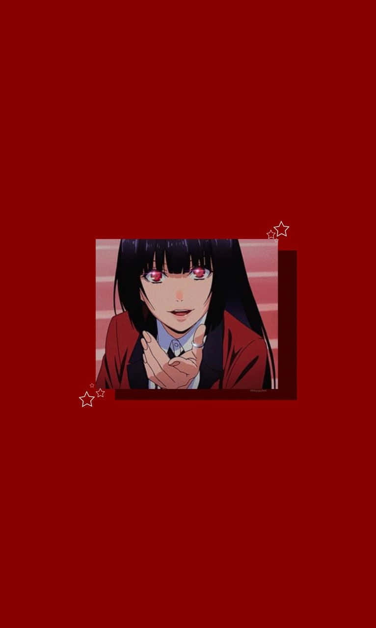 Red Kakegurui Anime Aesthetic Wallpaper