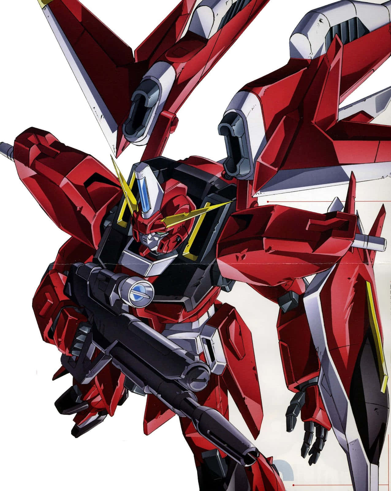 Red_ Mecha_ Anime_ Character Wallpaper