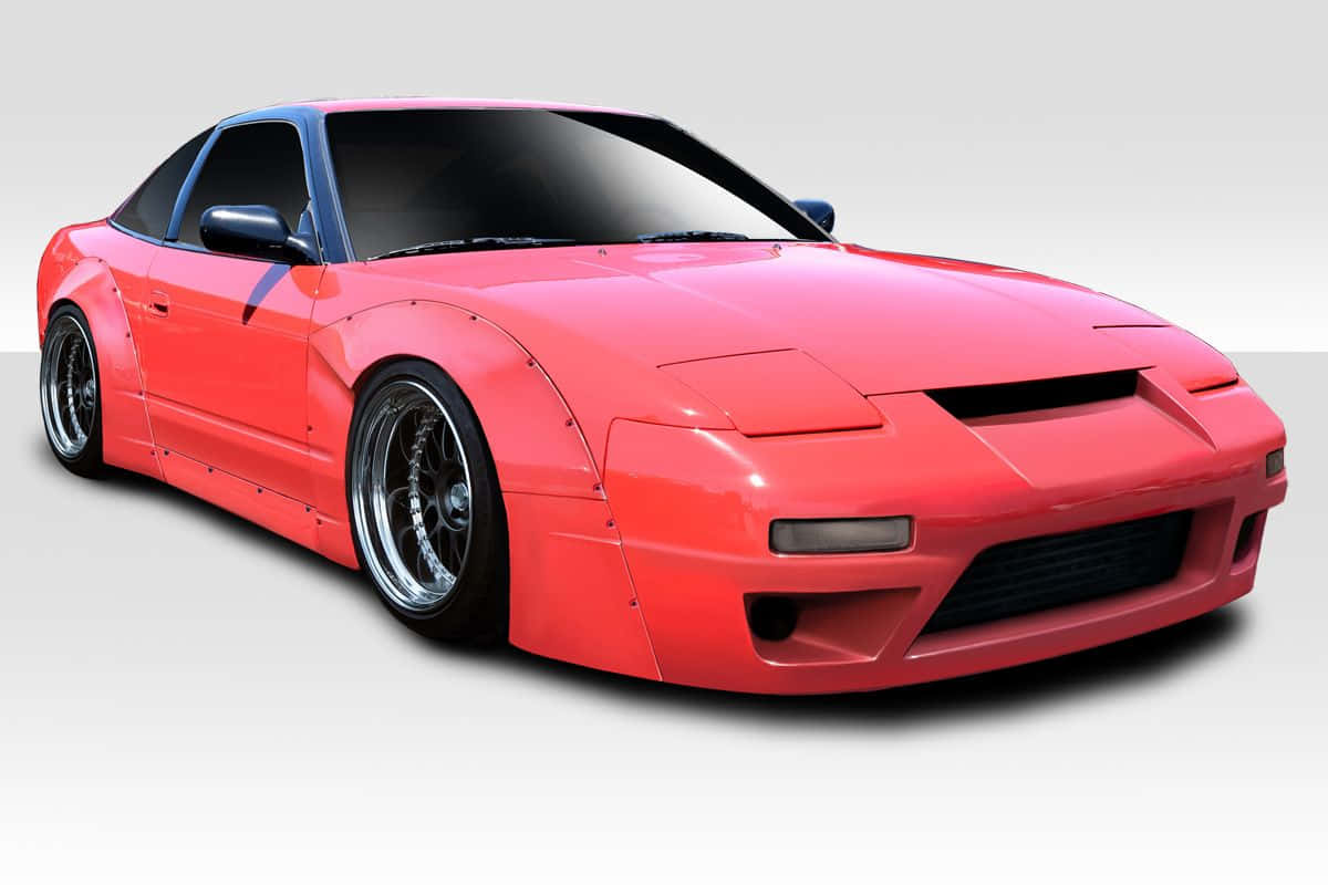 Red Nissan240sx Custom Bodykit Wallpaper