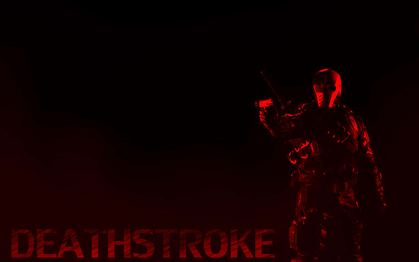 Red Silhouette Deathstroke Wallpaper Wallpaper