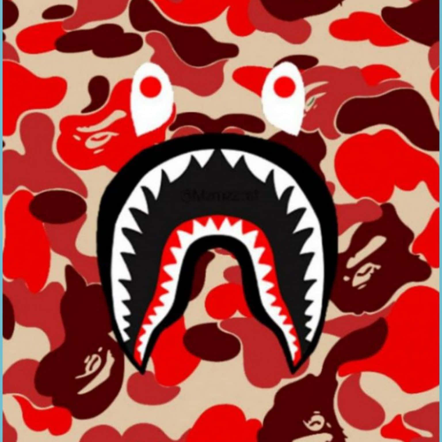 Red Streetwear Vibes In A Bape Tee Wallpaper