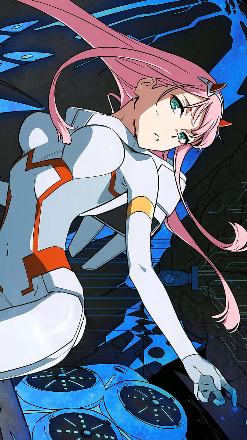 Redefine Your Phone With A Darling In The Franxx Case Wallpaper