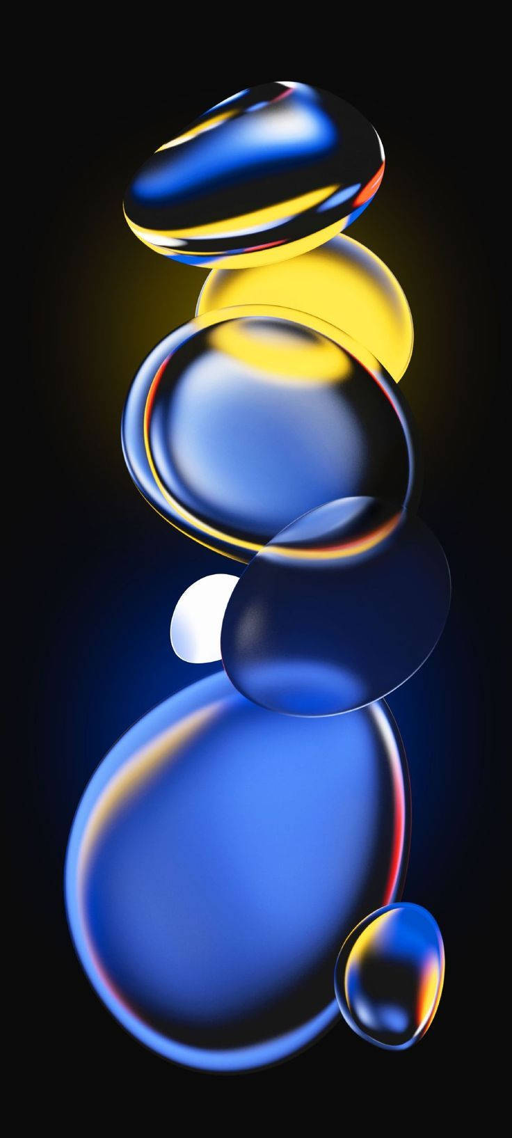 Redmi 9 3d Water Droplets Wallpaper