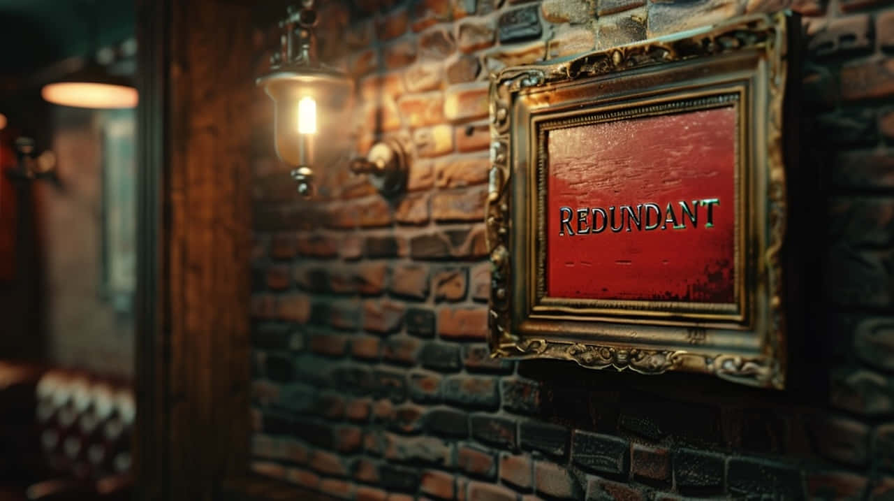 Redundant Signin Vintage Frame Wallpaper