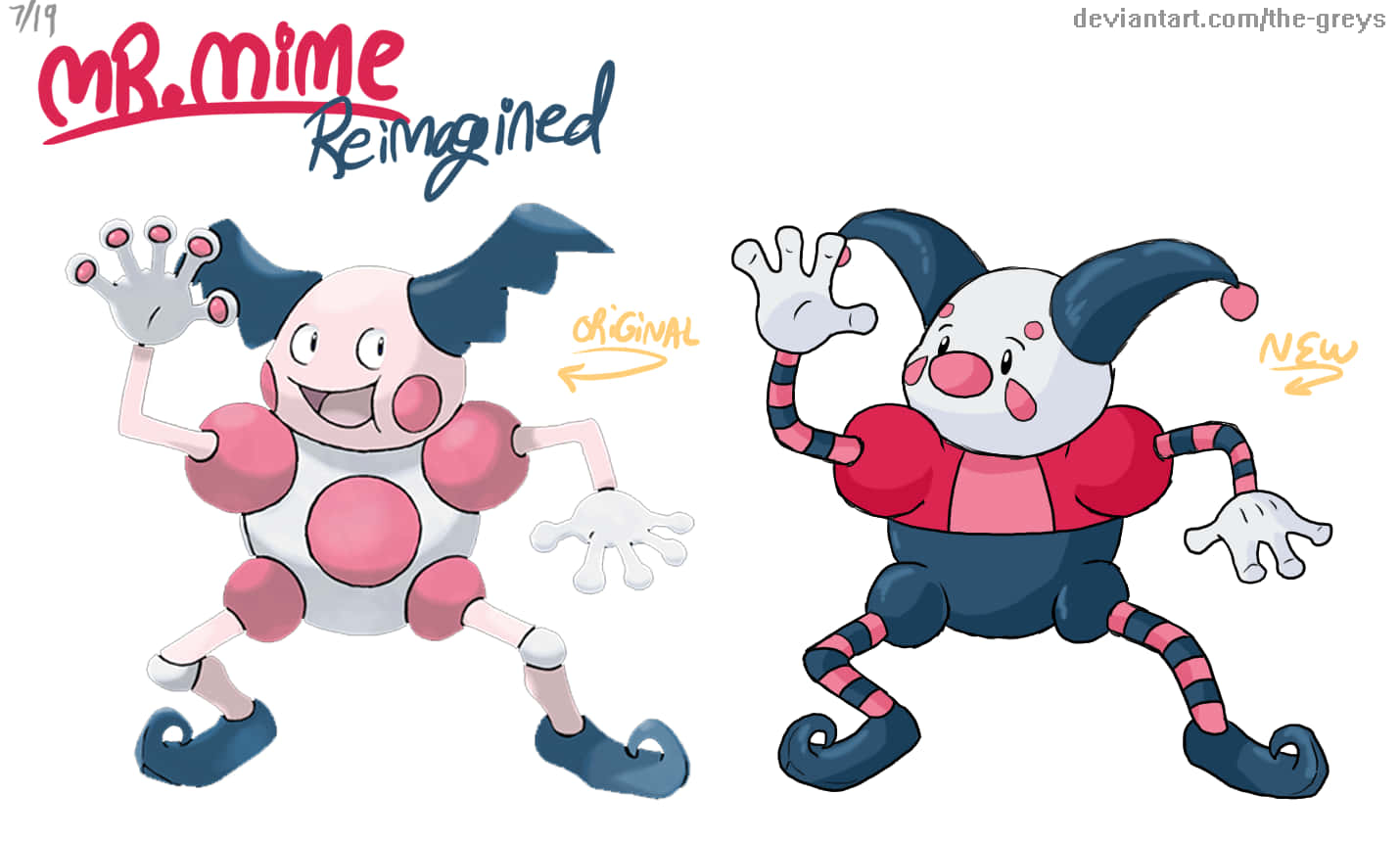 Reimagined Mr Mime Wallpaper