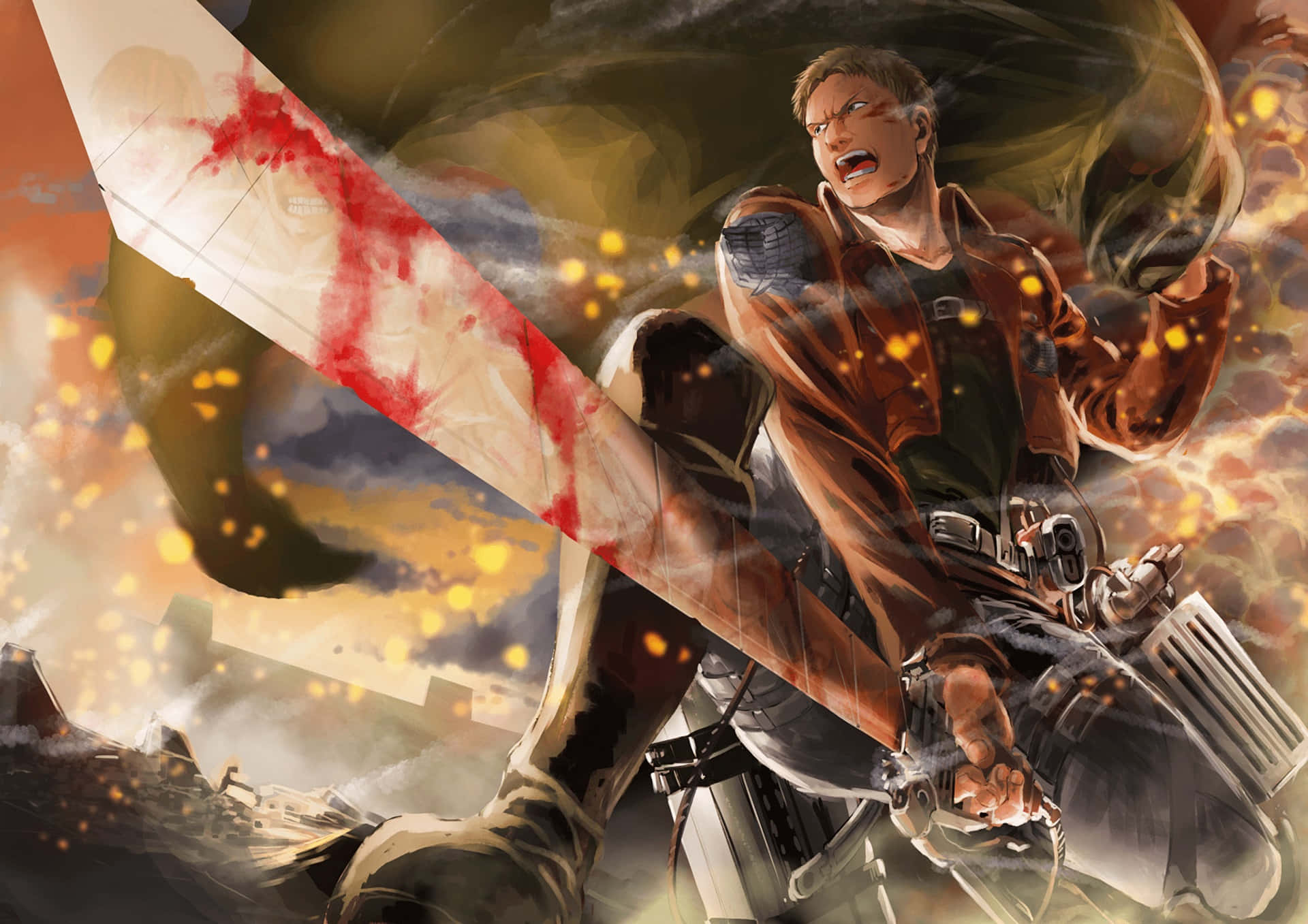 Reiner Braun From Attack On Titan Wallpaper