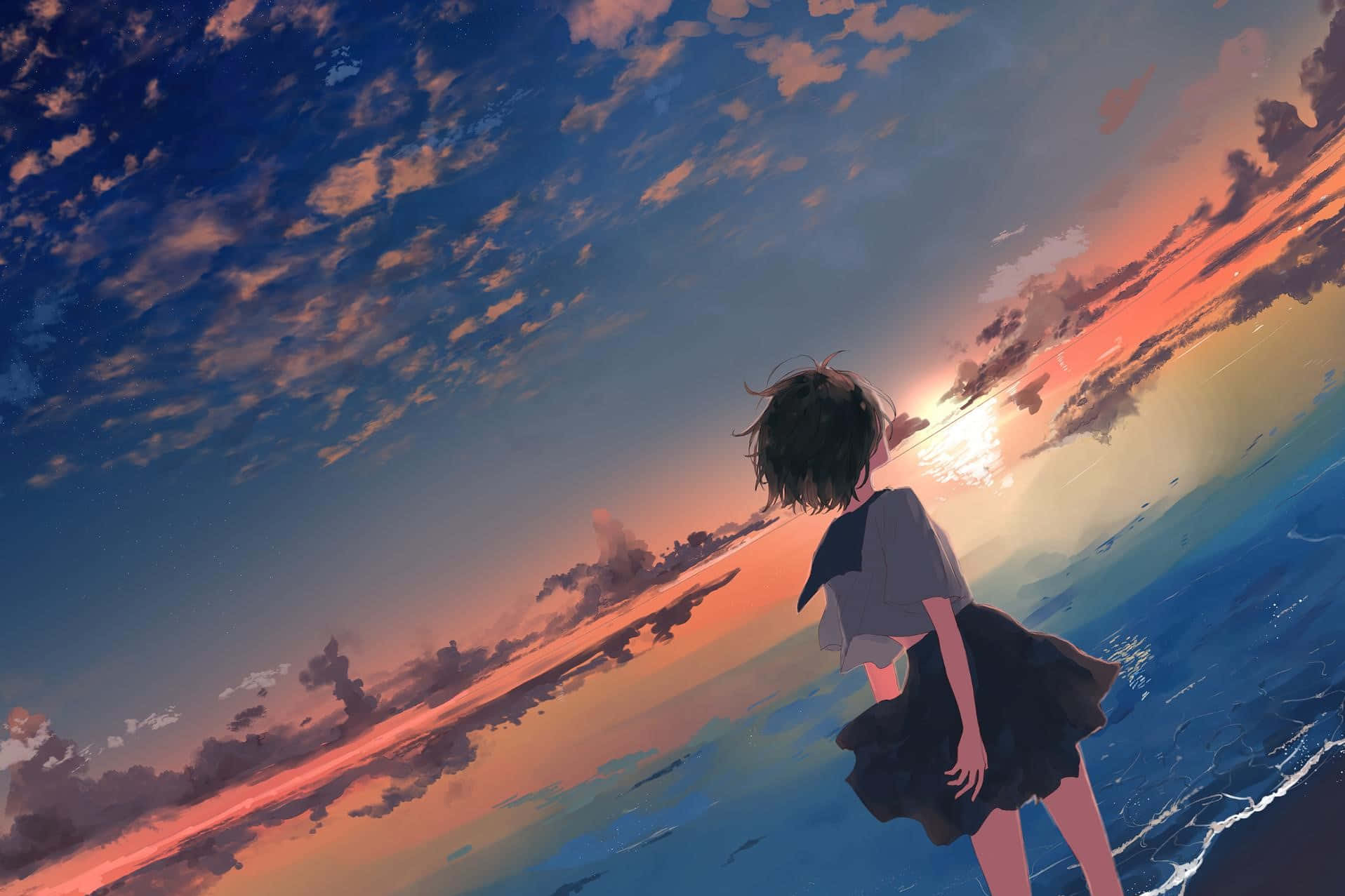 Relax And Enjoy The Beauty Of Japanese Anime Aesthetic Wallpaper