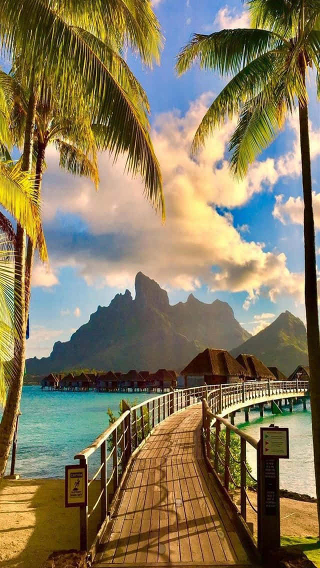 Relaxation And Beauty Await In Bora Bora. Wallpaper