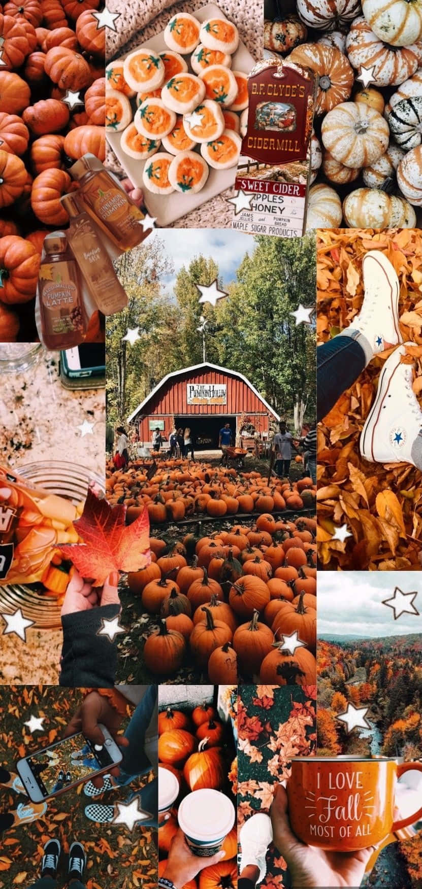 Relaxing And Tranquil Autumn Collage To Inspire Wanderlust Wallpaper