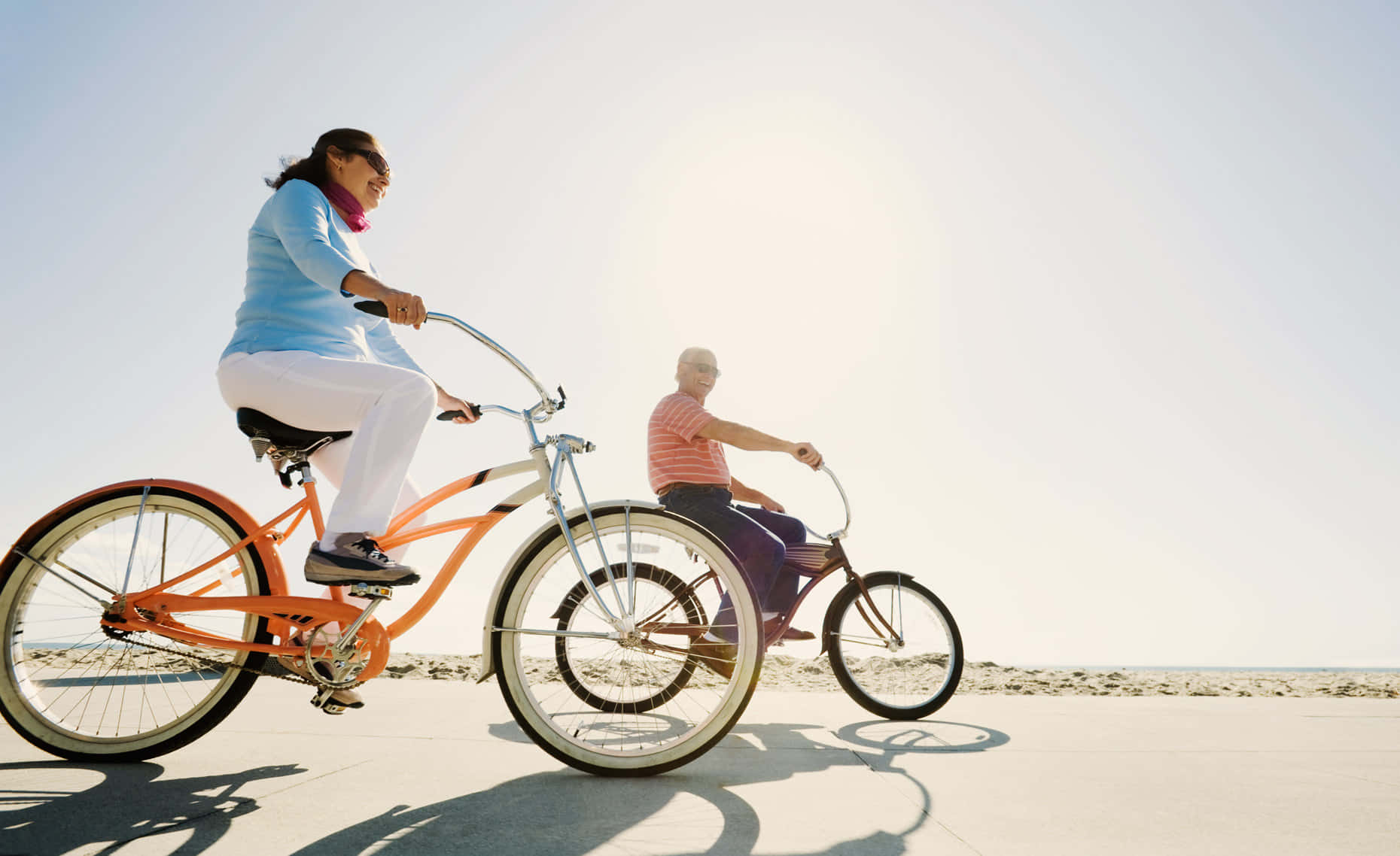 Relaxing Beach Cruiser Bike Ride Wallpaper