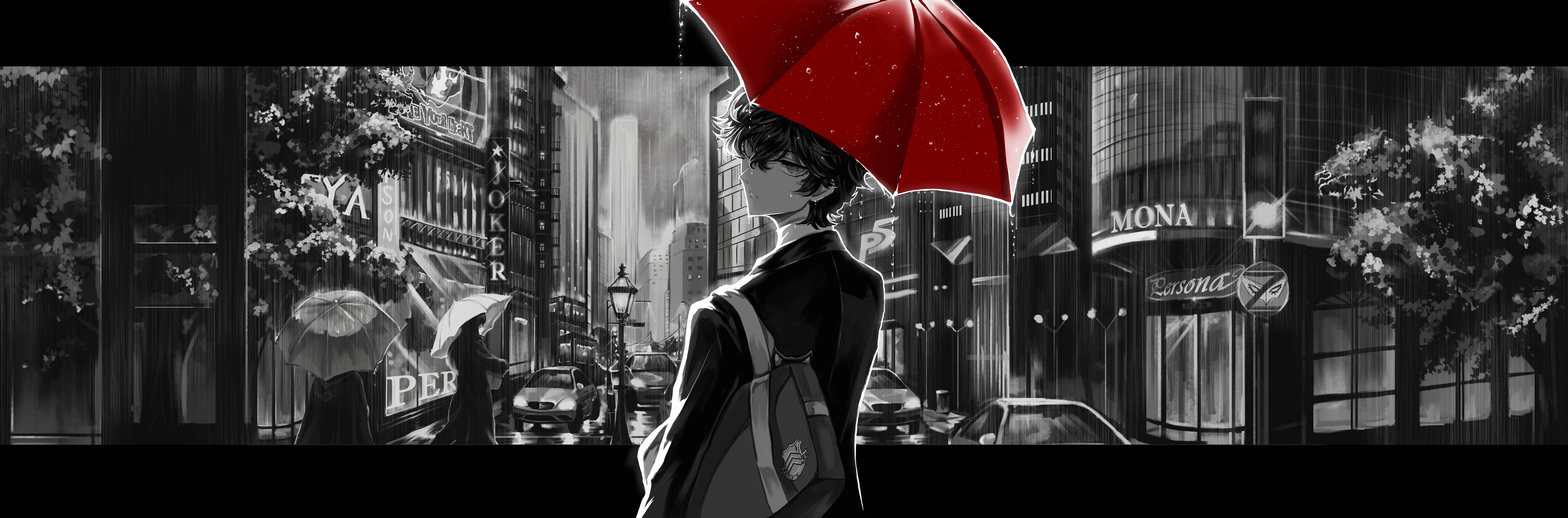 Ren Amamiya Rainy Day Wallpaper