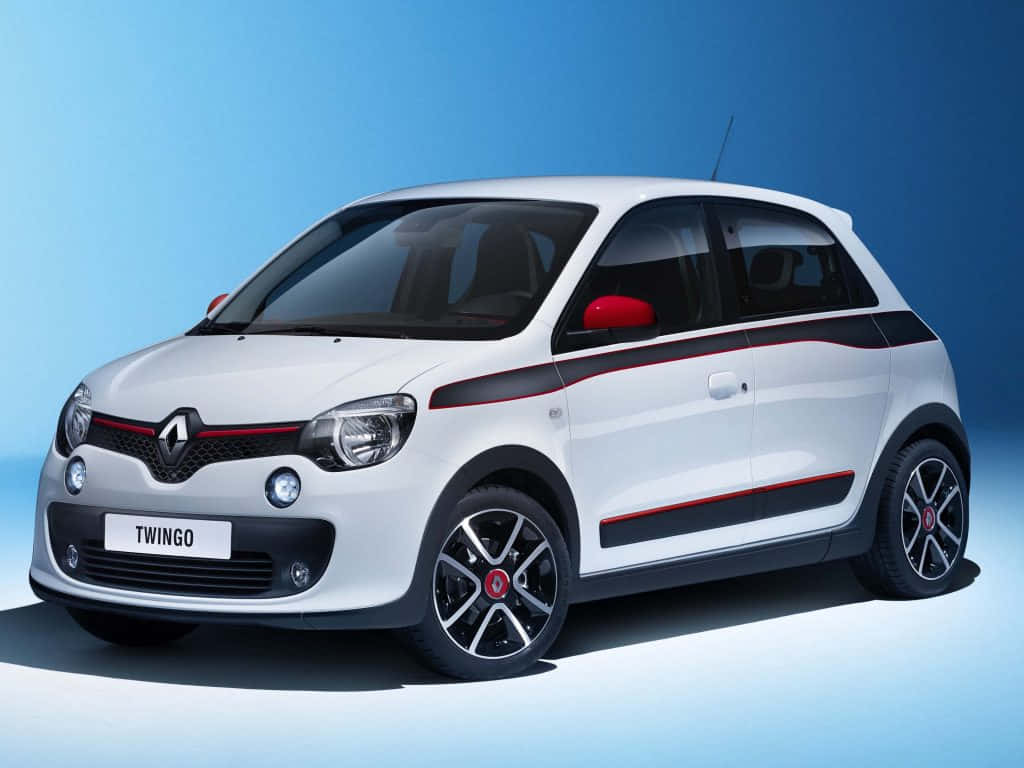 Renault Twingo White Profile View Wallpaper