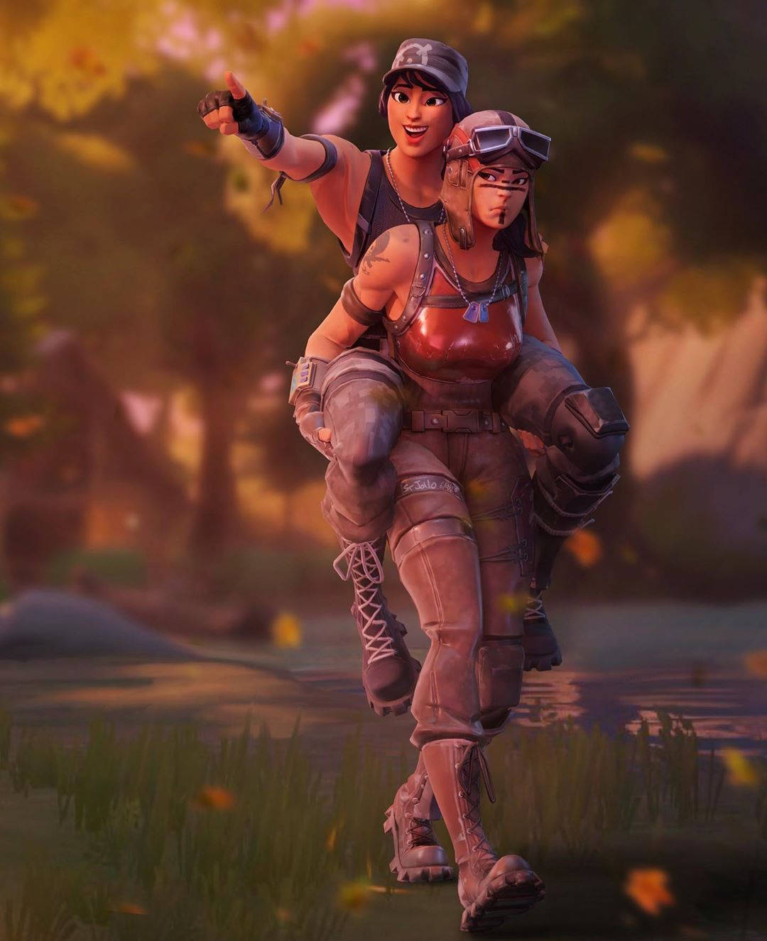 Renegade Raider Fortnite Heroes Wallpaper