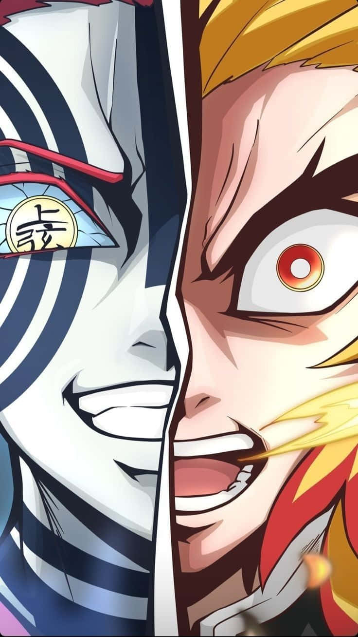 Rengoku_vs_ Akaza_ Faceoff Wallpaper