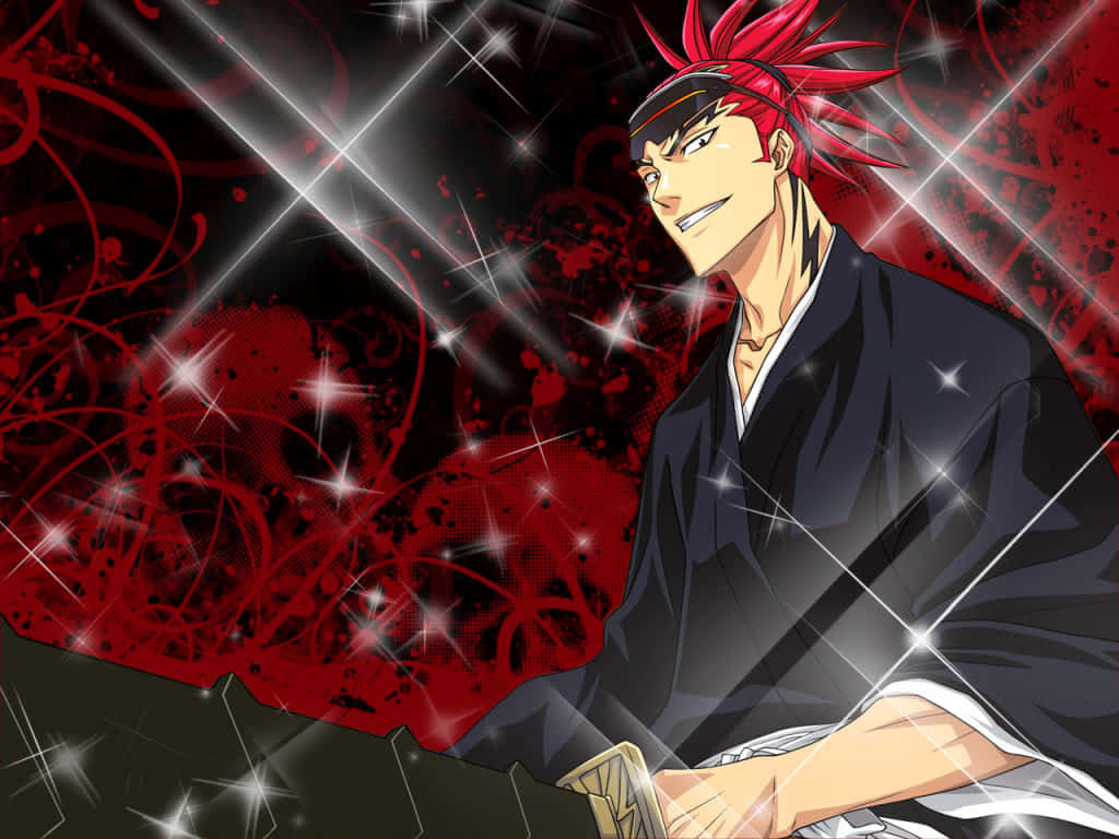 Renji Abarai, A Soul Reaper In The Fictional World Of Bleach Wallpaper