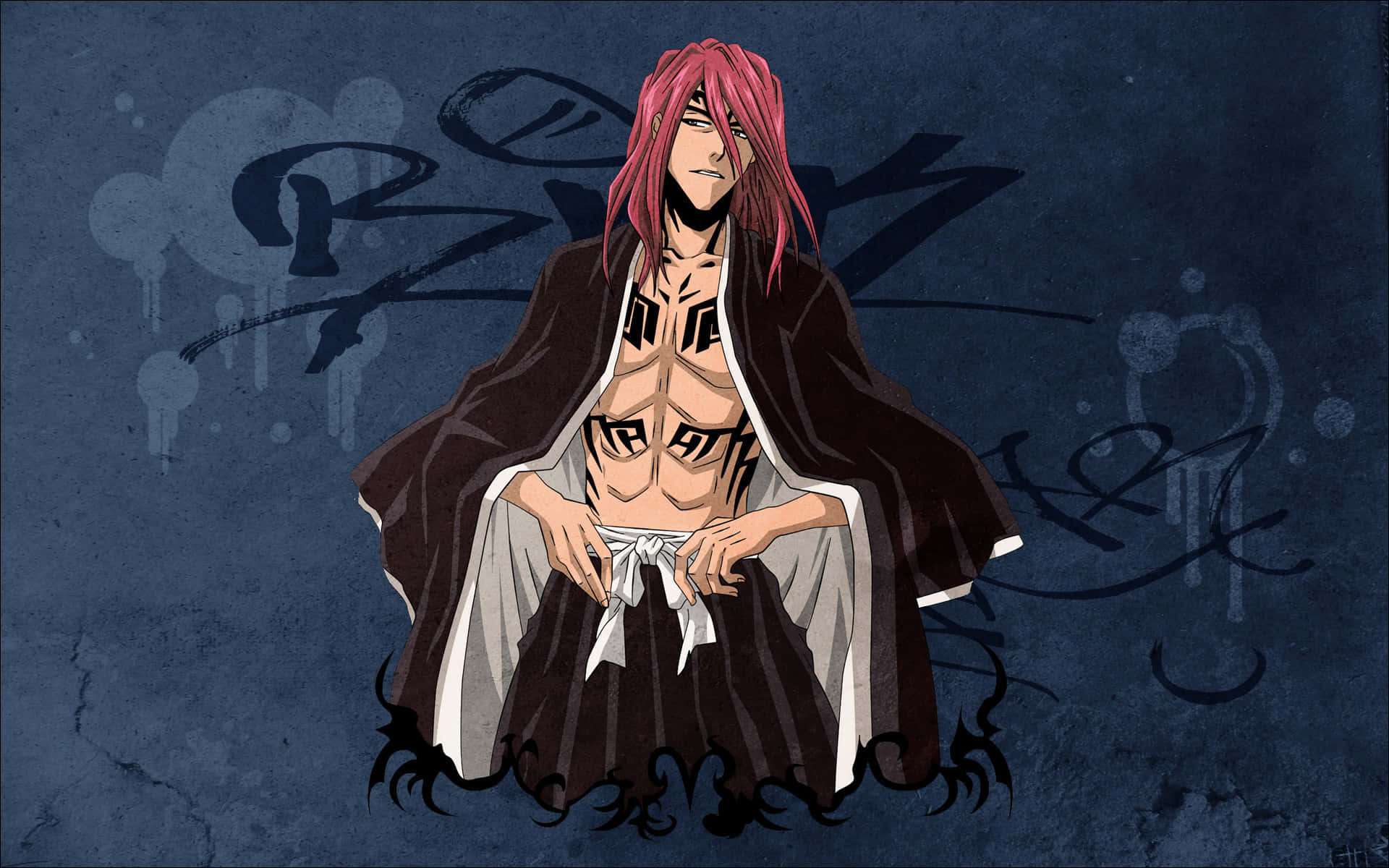 Renji Abarai From The Popular Anime Series Bleach Wallpaper