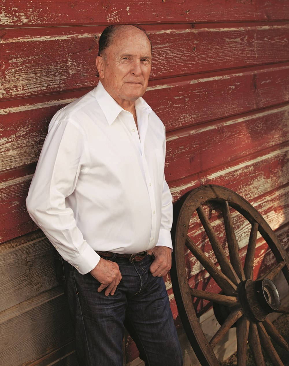 Renowned Actor Robert Duvall In A Cowboys And Indians Magazine Photoshoot Wallpaper