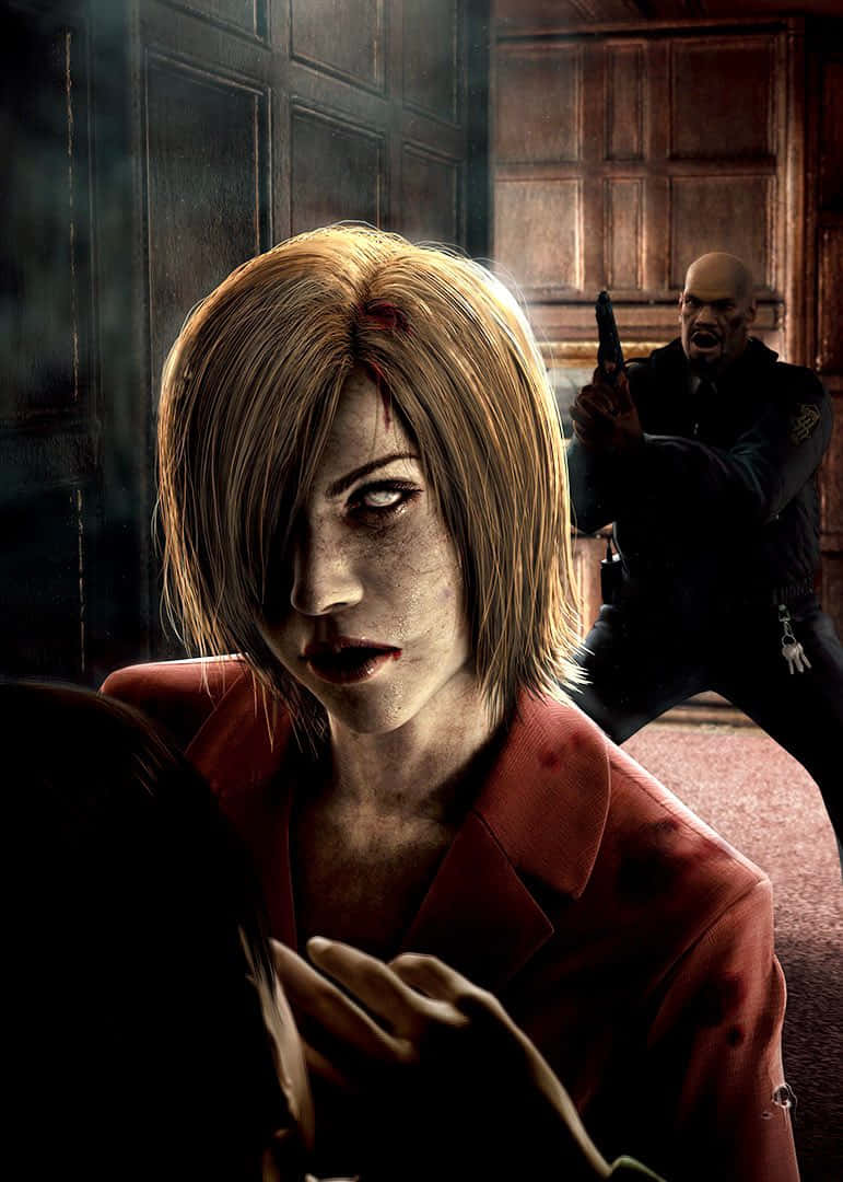 Resident Evil Outbreak Tense Moment Wallpaper