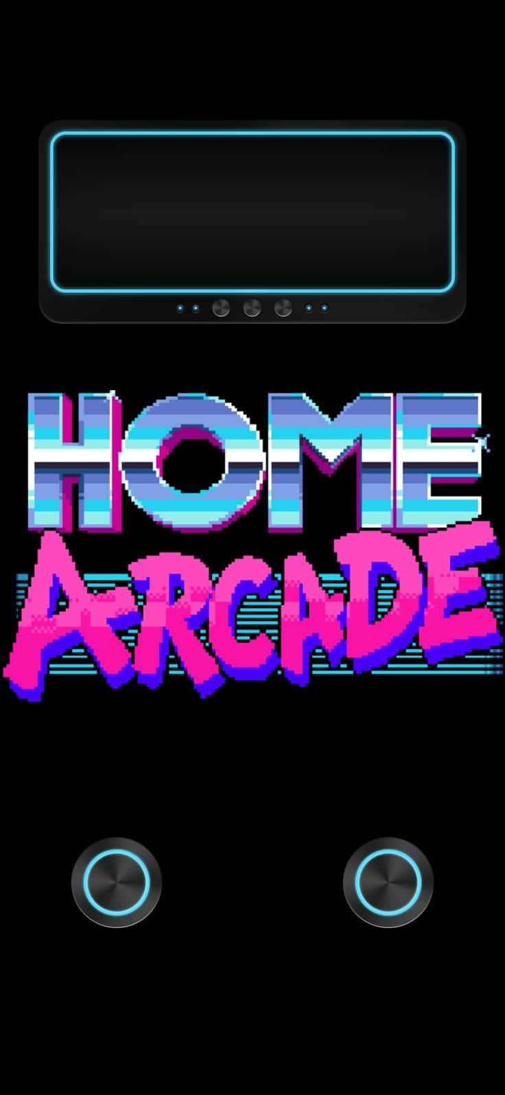 Retro Arcadei Phone Interface Wallpaper