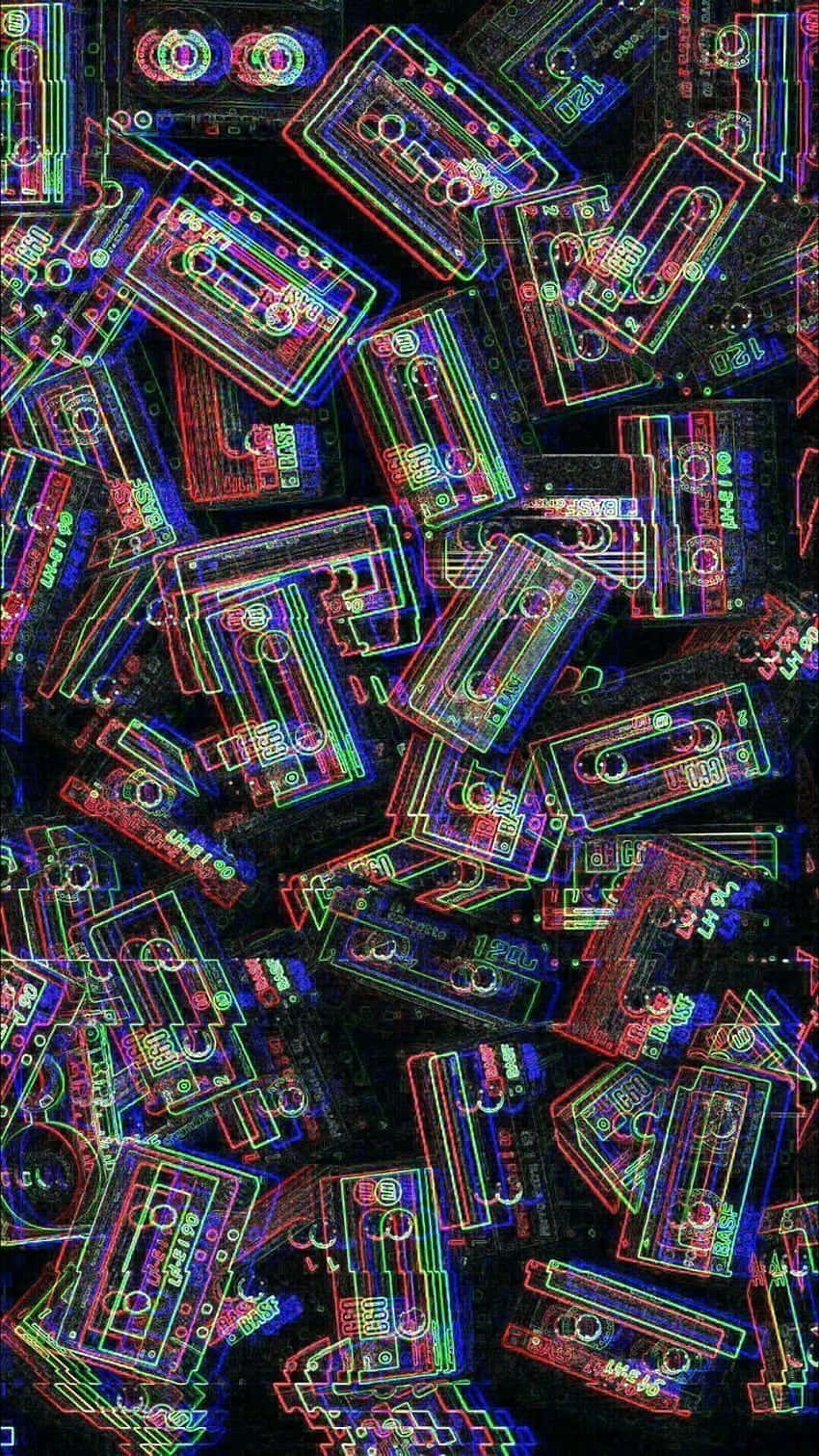 Retro_ Cassette_ Tape_ Glitch_ Art.jpg Wallpaper