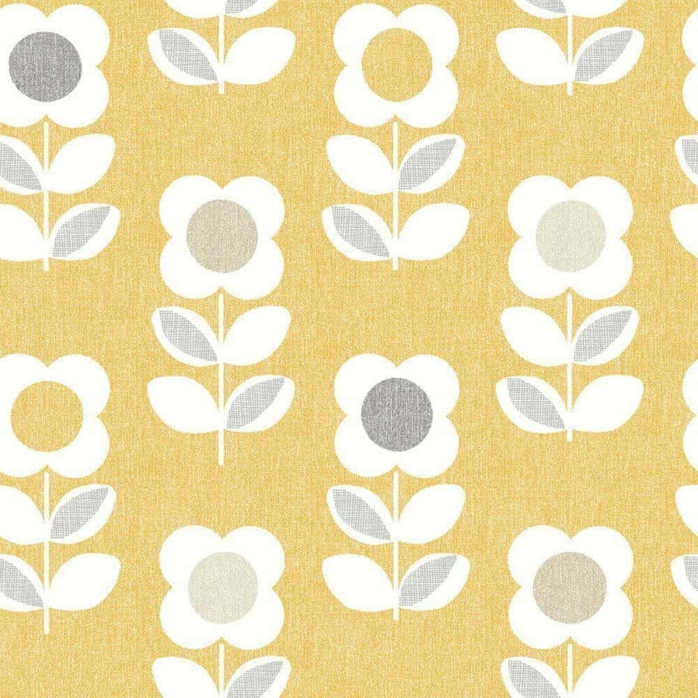 Retro Floral Pattern Texture Wallpaper