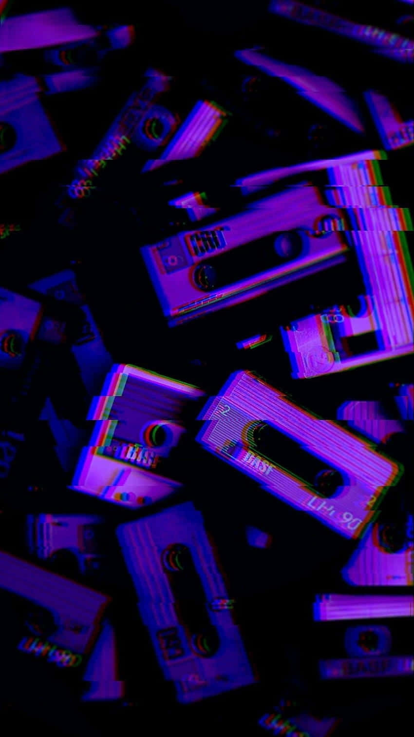 Retro_ Gaming_ Cartridges_ Glitch_ Art Wallpaper