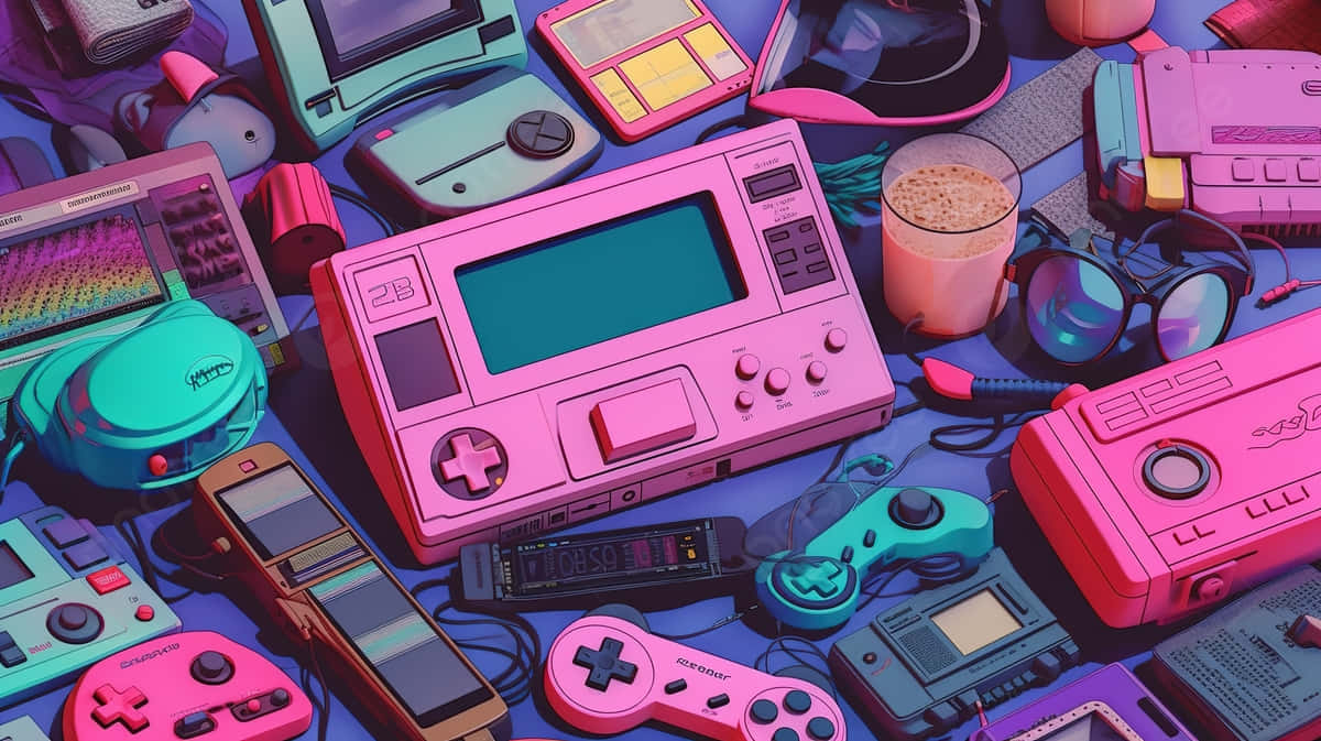 Retro Gaming Nostalgia Collection.jpg Wallpaper