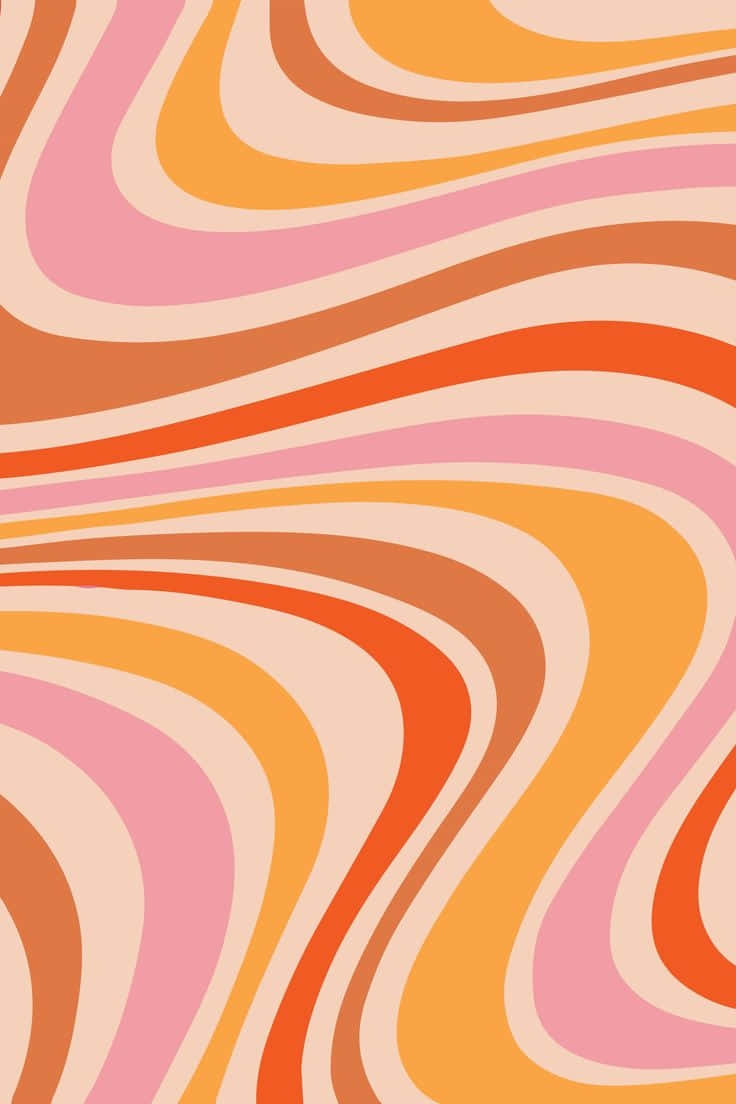 Retro Groovy Waves Pattern.jpg Wallpaper