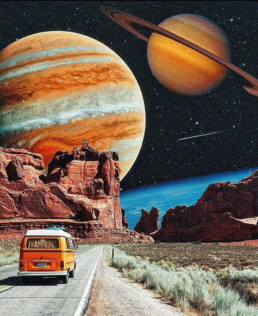 Retro_ Space_ Roadtrip Wallpaper