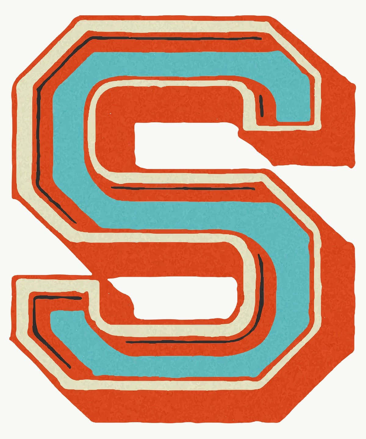 Retro Style Letter S Wallpaper