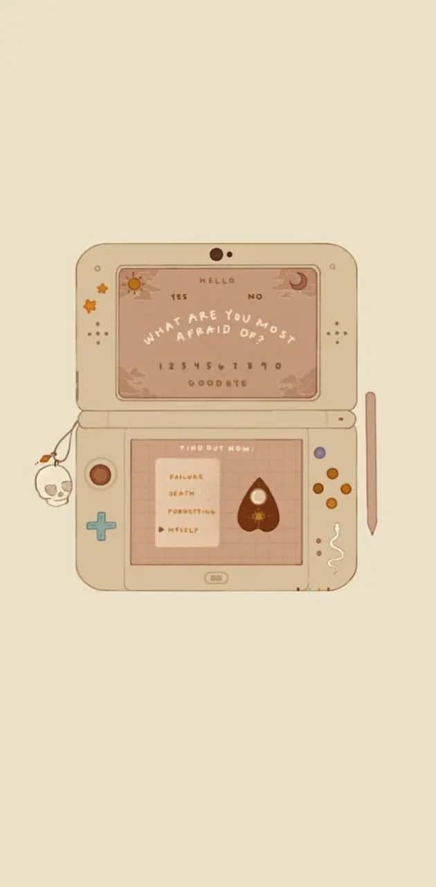 Retro Styled Handheld Console Art Wallpaper