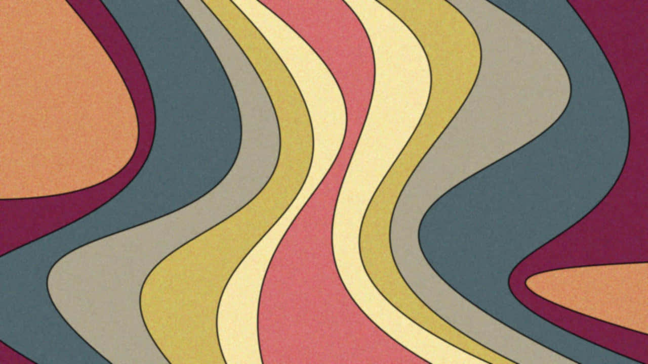 Retro_ Wavy_ Pattern_ Aesthetic.jpg Wallpaper