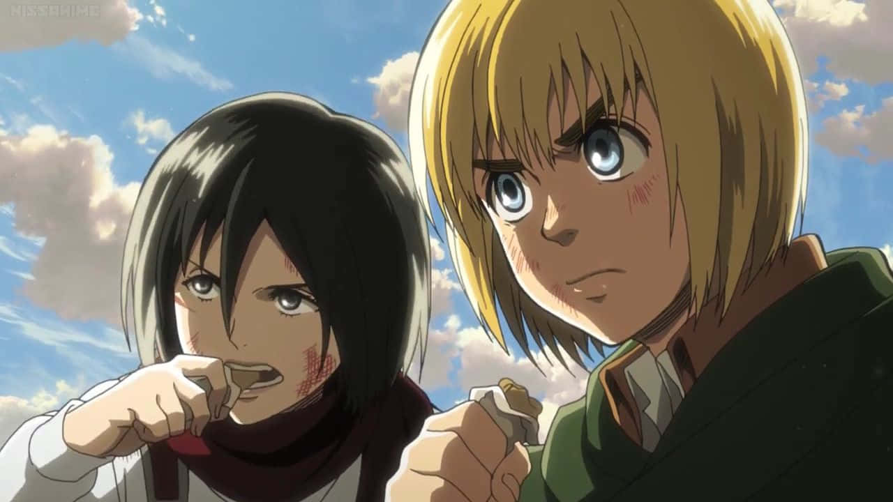 Revenge Of The Titans In Attack On Titan Season 2 Wallpaper