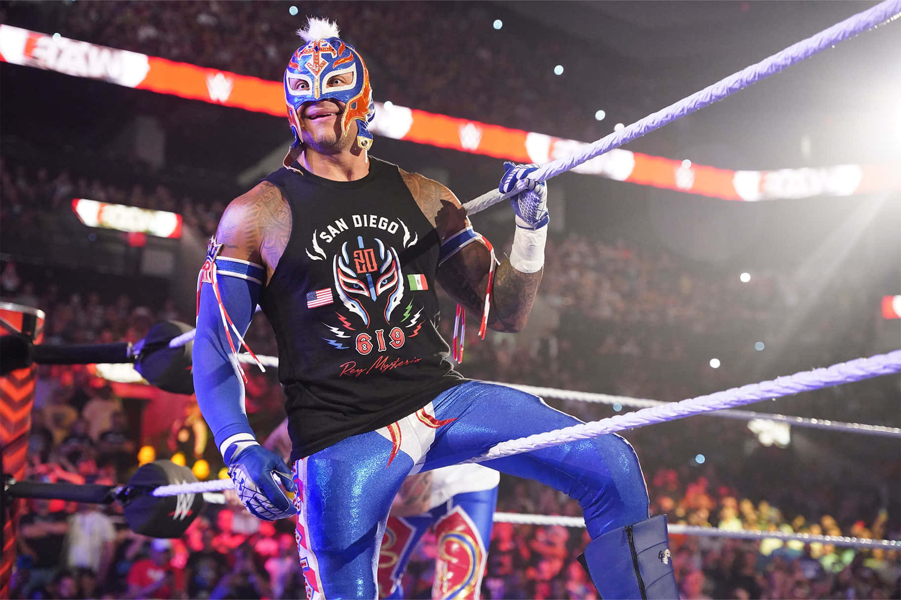 Rey Mysterio Ring Entrance W W E Wallpaper