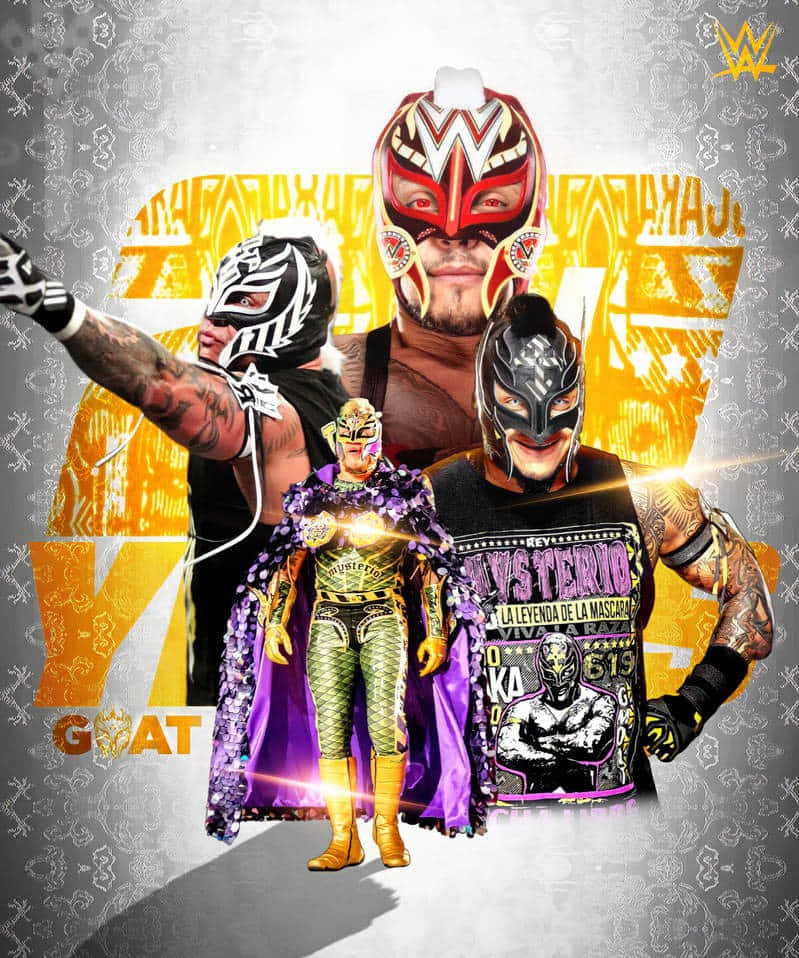 Rey_ Mysterio_ W W E_ Collage Wallpaper