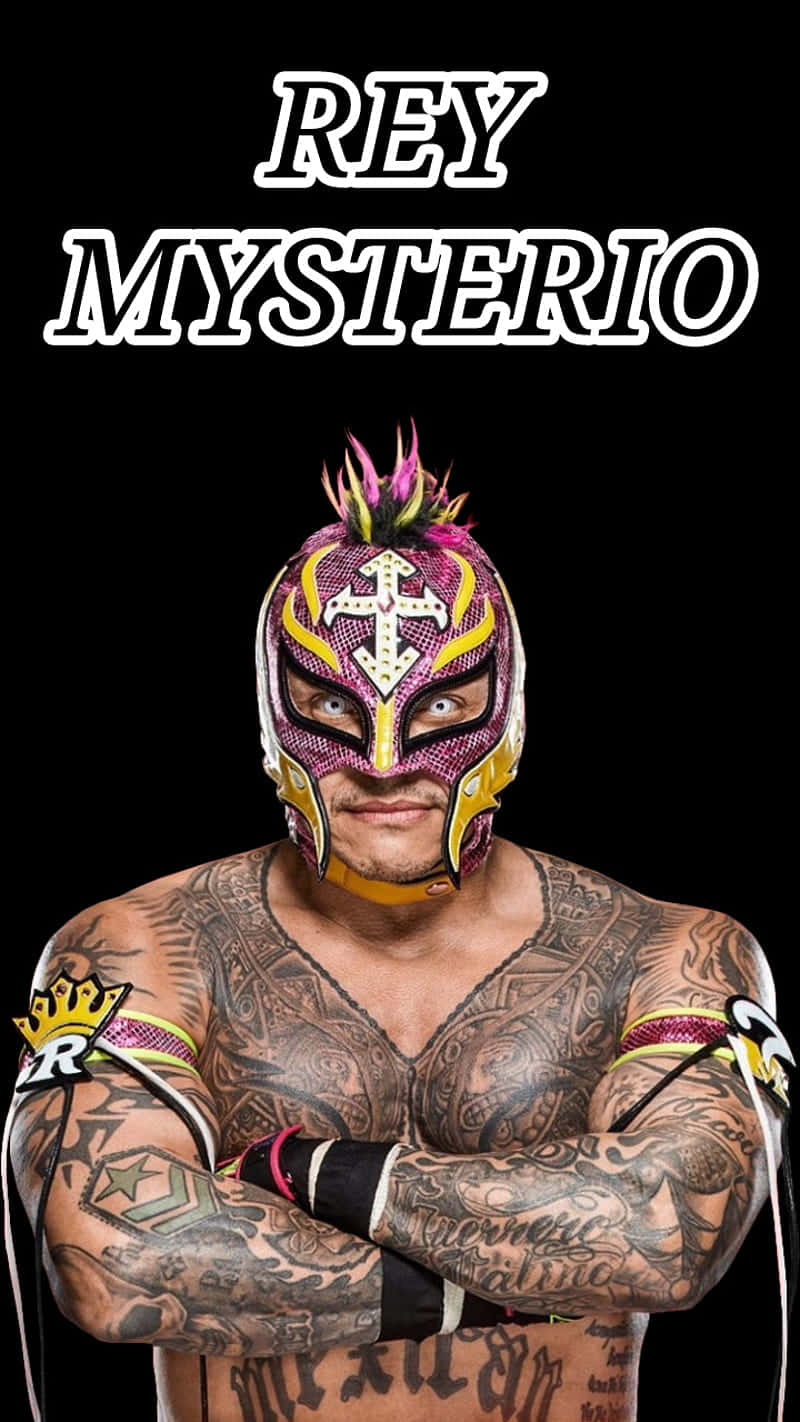 Rey_ Mysterio_ Wrestler_ Portrait Wallpaper