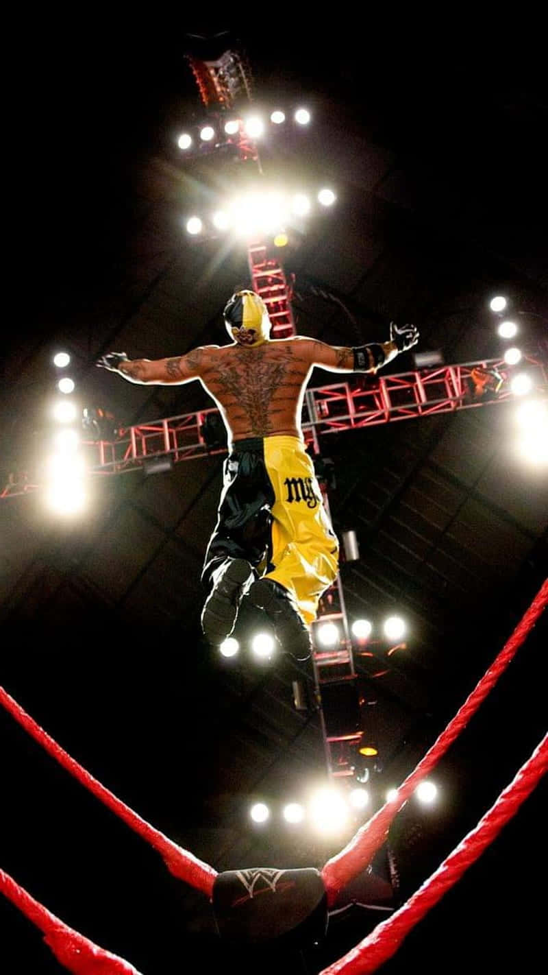 Rey_ Mysterio_ Wrestling_ Arena_ Pose.jpg Wallpaper