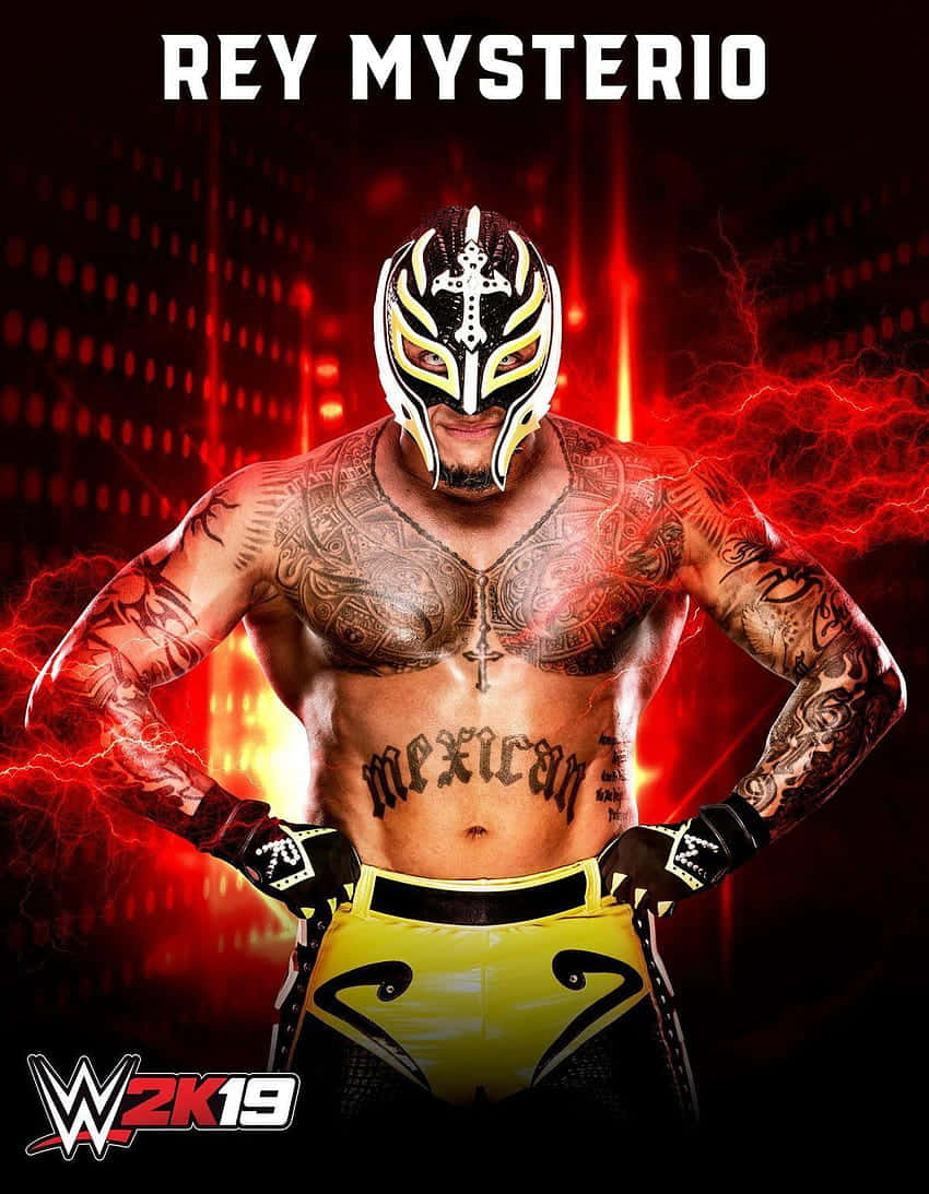 Rey_ Mysterio_ Wrestling_ Pose Wallpaper